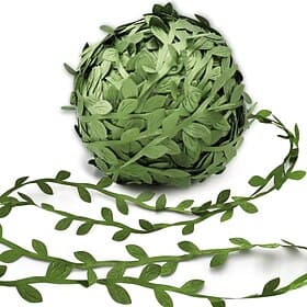 269ft Leaf Ribbon, Artificial Vines Leaf String Trim Ribbon - for Baby Shower, Jungle Wild Botanical Greenery, Spring Wedding Home Party Decorations, Balloon