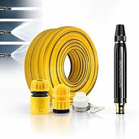 1 Set Home High-Pressure Car Wash Water Gun, Powerful Garden Hose Pressure Booster, 360° Adjustable, 3 Spray, and 5/10m Hose For Watering Plants And Vegetables