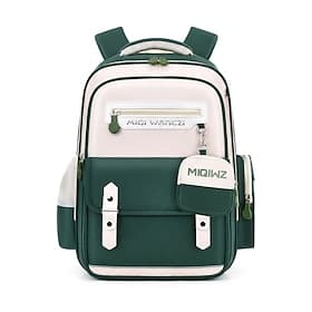 Sac à dos scolaire multicolore imperméable pour garçons et filles, grande capacité, multi-compartiments, ergonomique, avec bande réfléchissante, jolie pochette