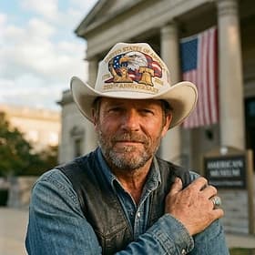 Chapeau de cowboy commémoratif du 250e anniversaire du drapeau américain, orné d'un aigle. Chapeau western brodé patriotique pour hommes et femmes, cadeau idéa