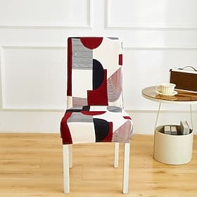 Super Fit Stretch Dining Chair Cover, Removable Washable Seat Slipcover for Hotel Banquet Wedding Party, Short Chair Protector