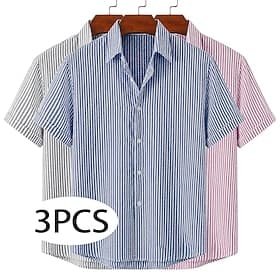 Hommes Chemise Texture Chemise Décontractée Chemise en crépon Violet Vert Jaune Bleu foncé Gris Rose Gris Bleu clair Kaki Bleu foncé Bleu clair Noir Bl