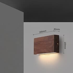 Appliques murales Bois Applique murale IP20 110-120V 220-240V