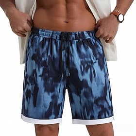 Homme taille confortable Shorts Shorts d'été Shorts de plage Short décontracté Avec Poches Taille Élastique Graphique Séchage Rapide Court Occasionnel Extérieu