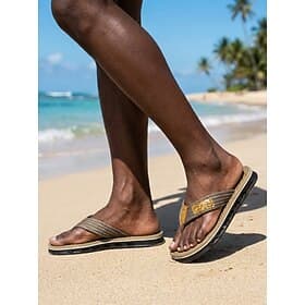 Sandales tongs pour hommes, idéales pour les vacances à la plage. Chaussures d'été légères à bout ouvert, confortables et décontractées, parfaites pour les vac