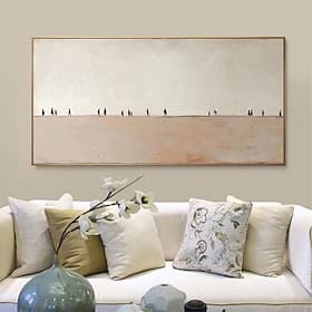 Mintura, peinture à l'huile artisanale de paysage marin sur toile, décoration murale moderne et abstraite pour la maison ou l'hôtel. Toile roulée, sans cadre e