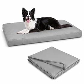 DIY Dog Bed Cover (no filler) 210D Oxford Fabric, Waterproof Non-Stick Pet Bed Shell with Zipper for Easy Cleaning, Fillable Blanket Case for Old Clothes or Cu