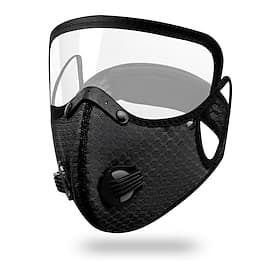 Masque anti-poussière réutilisable à filtre à charbon – conçu pour un mode de vie actif, protection chaude pour l'hiver avec lentille de protection amovible, m