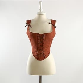 Rétro Vintage Médiéval Renaissance Corset Dame Noble À lacets Déguisement Femmes Royal Halloween Carnaval Foire de la Renaissance LARP Adulte Corset
