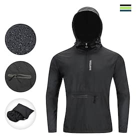 Veste de cyclisme multipoches coupe-vent pour homme Wosawe printemps/été, idéale pour les sports de plein air, la randonnée et le vélo.