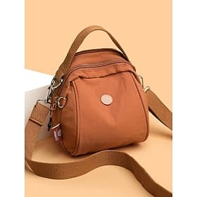 Sac bandoulière imperméable en polyester pour femme, bandoulière ajustable, grand compartiment et grande capacité pour les voyages Sac pour usage quotidien, sa