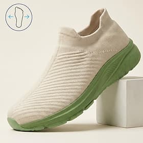 Homme Occasionnel Quotidien Tricoté Confortable Antidérapant Souple A enfiler Gris foncé Blanc / Vert Noir Été Printemps Toutes saisons