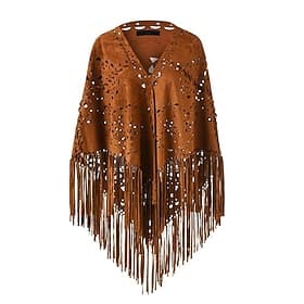 Rétro Vintage Hippie Années 1970 Cap Hippie Frange à pompons Déguisement Femmes Carnaval Festival de Musique Fête Adulte