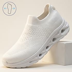 Homme Occasionnel Quotidien Tricoté Confortable Antidérapant Souple A enfiler Gris foncé Noir / blanc Noir Été Printemps Automne