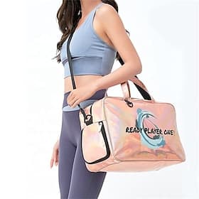 Sac de natation grande capacité avec compartiments sec et humide, sac de plage imperméable pour femme, sac de voyage portable pour la natation, le yoga, la sal