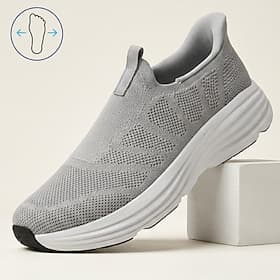 Homme Occasionnel Quotidien Maille Confortable Antidérapant Souple À lacets A enfiler Gris foncé Noir Été Printemps Automne