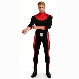 Aventure Invinciboy Super-héros Costume élégant Combinaisons Cosplay for Homme Adulte Halloween Carnaval Performance Comic-Con Salon de l'Anime