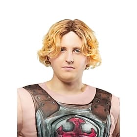 Perruque blonde courte et ondulée pour cosplay, costume de guerrier fantastique, cheveux pour hommes