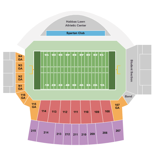 2026 San Jose State Spartans Football Season Tickets (Includes Tickets To All Regular Season Home Games)