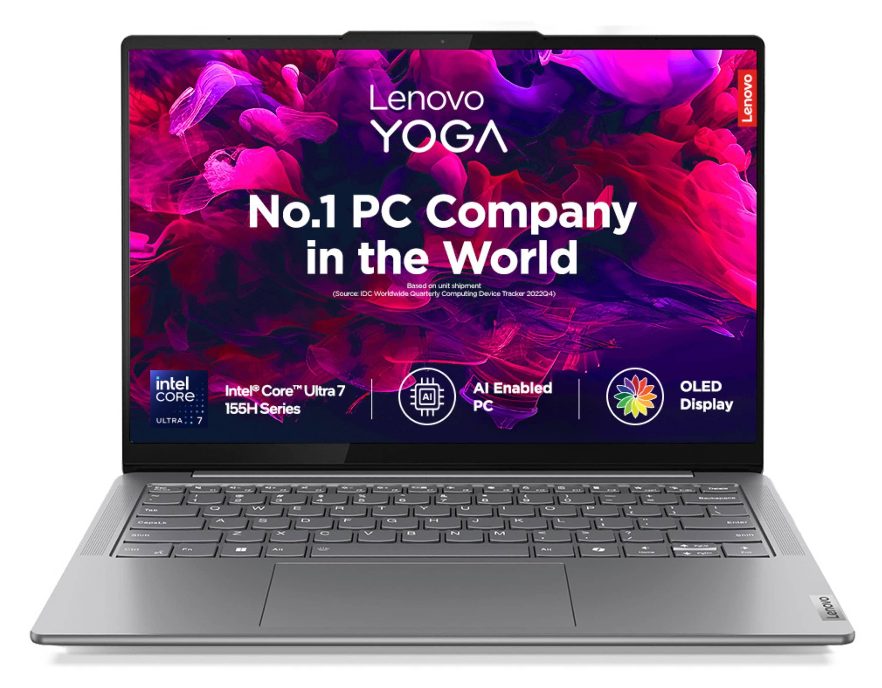 Lenovo Yoga Slim 7 -Intel Core Ultra 7,32 GB RAM,1 TB SSD, Luna Grey - Laptop - Intel® Core™ Ultra 7 155H - 1 TB SSD - 32 GB RAM | 83CVXA17IN