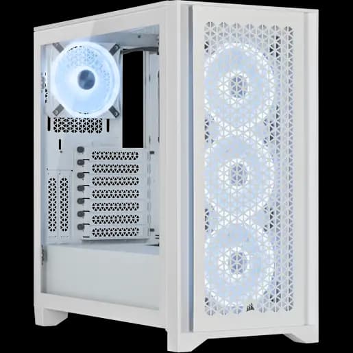 CORSAIR Case ATX mid-tower iCUE 4000D RGB AIRFLOW QL Edition - True White