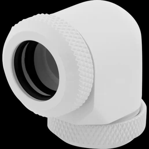 CORSAIR Raccordo diametro esterno 12 mm 90° Hydro X Series XF Hardline Pacco da due - Bianco