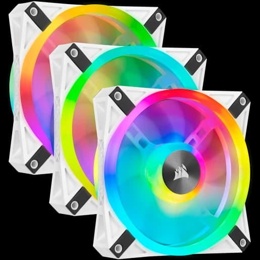 CORSAIR Kit da tre ventole PWM iCUE QL120 RGB da 120 mm con Lighting Node CORE