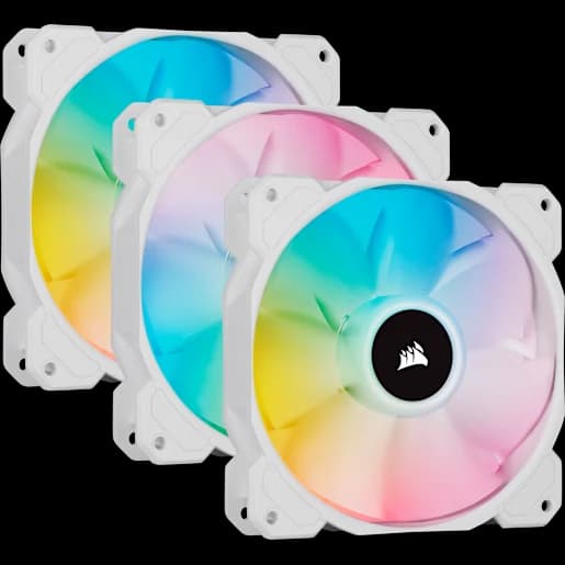 CORSAIR Ventola PWM iCUE SP120 RGB ELITE Performance da 120 mm - Confezione tripla con Lighting Node CORE