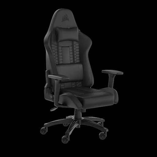 CORSAIR Sedia gaming TC100 RELAXED – Rivestimento in similpelle nero/nero