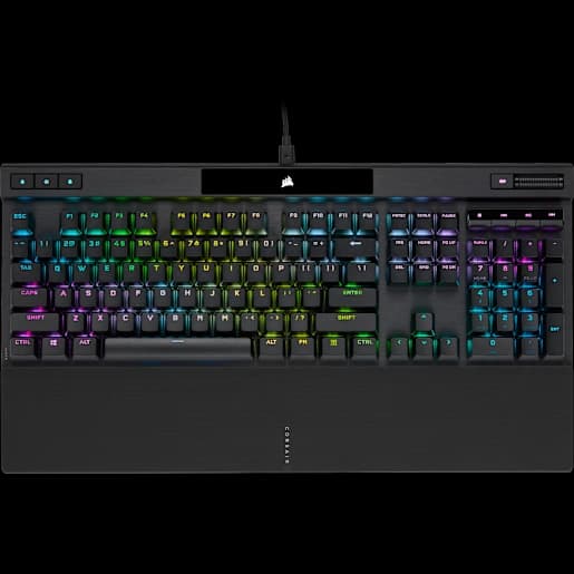 CORSAIR K70 RGB PRO Mechanische Gaming-Tastatur mit PBT DOUBLE SHOT PRO-Tastenkappen – CHERRY MX Red