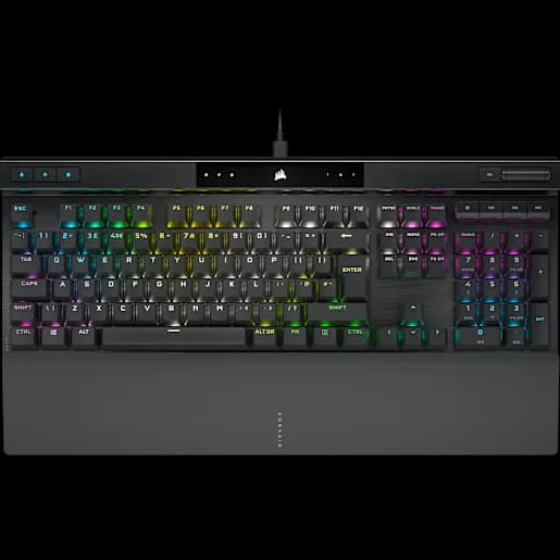 CORSAIR K70 RGB PRO Mechanical Gaming Keyboard with PBT DOUBLE SHOT PRO Keycaps - CHERRY® MX Red (UK)