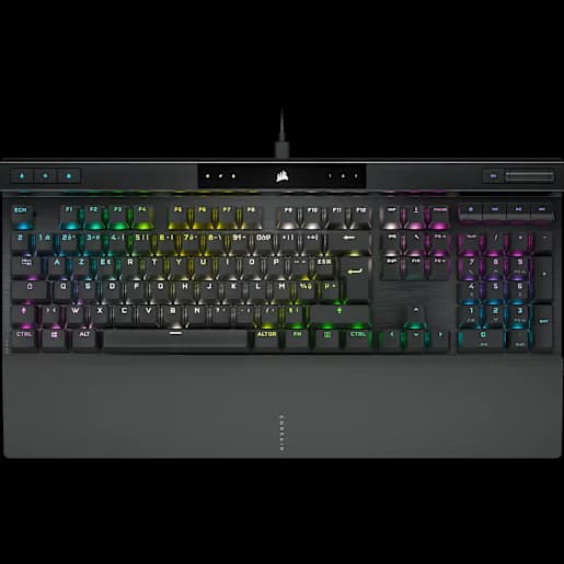 CORSAIR Clavier gaming optique-mécanique K70 PRO RGB avec touches PBT DOUBLE SHOT PRO (FR)