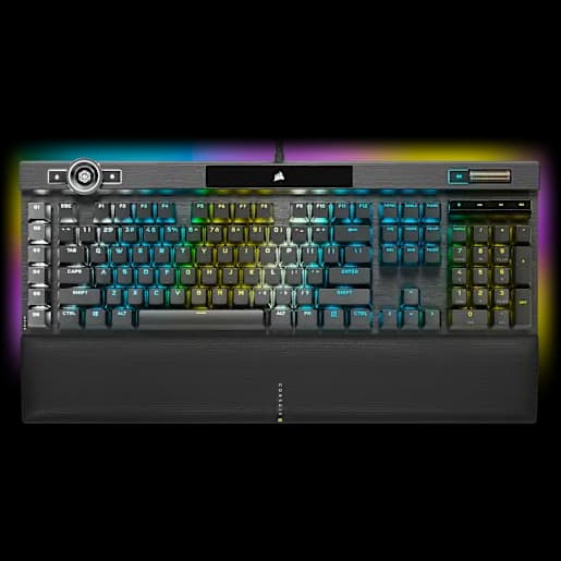 Tastiera gaming opto-meccanica K100 RGB - Switch OPX CORSAIR - Nera