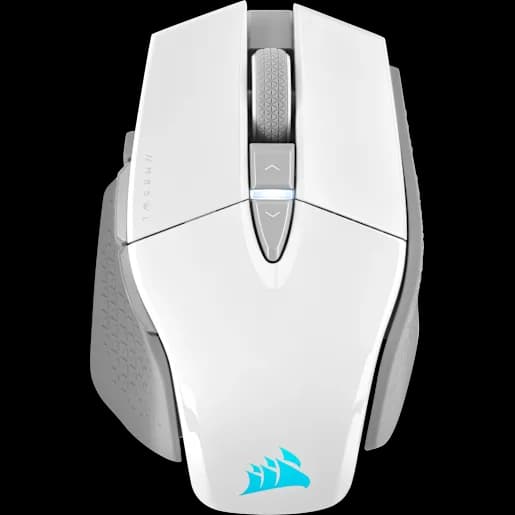 CORSAIR Mouse gaming FPS regolabile M65 RGB ULTRA WIRELESS - Bianco (EU)