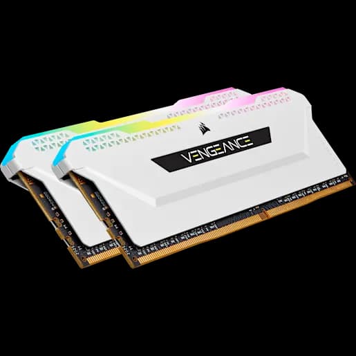 CORSAIR Kit di memoria DRAM DDR4 VENGEANCE RGB PRO SL da 32 GB (2x16 GB) a 3200 MHz C16 – Bianco