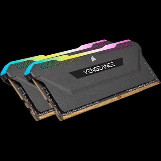 CORSAIR VENGEANCE RGB PRO SL 32GB (2x16GB) DDR4 DRAM Up To 3600MHz C18 Memory Kit – Black