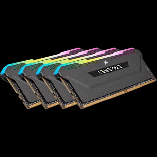CORSAIR Kit di memoria DRAM DDR4 VENGEANCE RGB PRO SL da 64 GB (4 x 16 GB) a 3200 MHz C16 - Nero