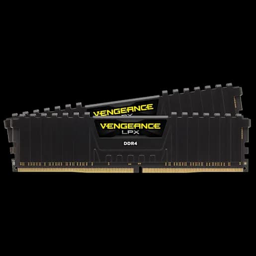 CORSAIR VENGEANCE® LPX 16GB (2 x 8GB) DDR4 DRAM Up To 2666MHz C16 AMD Ryzen Memory Kit - Black