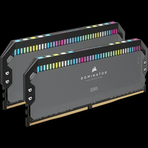 CORSAIR Kit de mémoire DOMINATOR PLATINUM RGB 32 GO (2 x 16 GO) DDR5 DRAM 5200MT/s C40 pour AMD