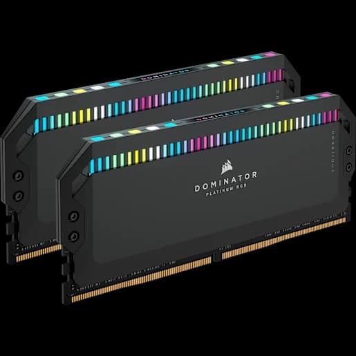 CORSAIR Kit di memoria DDR5 DRAM DOMINATOR PLATINUM RGB 32GB (2x16GB) 6200MHz C36, nero