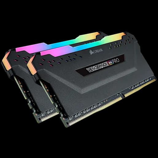 CORSAIR Kit di memoria C16 VENGEANCE® RGB PRO 16 GB (2 x 8 GB) DRAM DDR4 a 3200 MHz - Nero