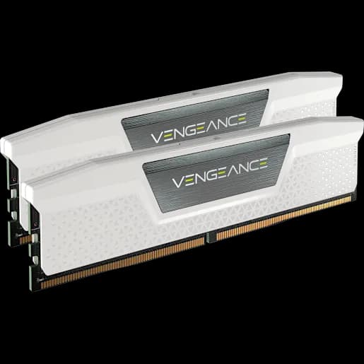CORSAIR VENGEANCE® 32GB (2x16GB) DDR5 DRAM Up To 6400MT/s CL32 Memory Kit - White