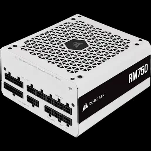 CORSAIR Alimentatore ATX RM White Series interamente modulare RM750 da 750 Watt con certificazione 80 PLUS Gold
